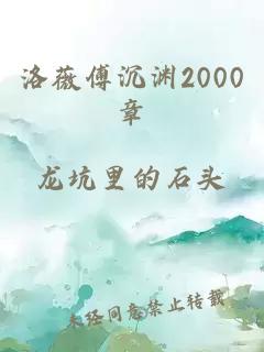 洛薇傅沉渊2000章